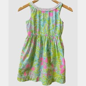 Lilly Pulitzer Pink and Green Kids Dress